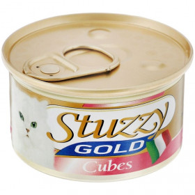 Консервирана храна за котки Stuzzy Gold Cubes - пуешки кубчета, 85 гр