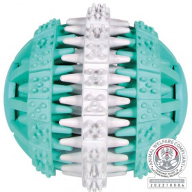 Кучешка играчка Trixie Denta Fun ball дентална топка с аромат и цвят на мента