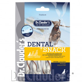 Дентални лакомства Dr. Clauder's Dental Snack Duck - Small Breed от пресована кожа и патешко месо, подходящи за кучета от малки породи