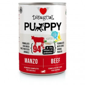 Консервирана храна за подрастващи кученца Disugual Wet food Puppy Beef с 94% телешко месо