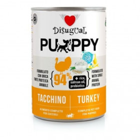Консервирана храна за подрастващи кученца Disugual Wet food Puppy Turkey с 94% пуешко месо