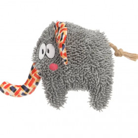 Плюшена играчка за кучета Flamingo Saffie Elephant слонче с въже