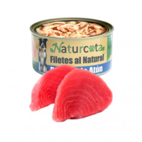 Натурална, консервирана храна за кучета Naturcota Filetes al Natural Tuna филе от риба тон в собствен сос и късчета пилешко месо