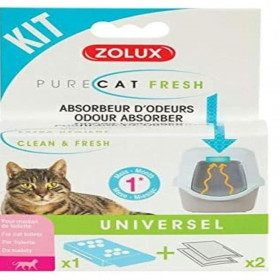 Комплект за котешка тоалетна Zolux PURECAT Fresh anti odor kit за неутрализиране на миризми