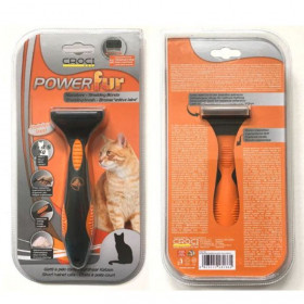 Грууминг инструмент за късокосмести котки Croci Powerfur Groomer S размер