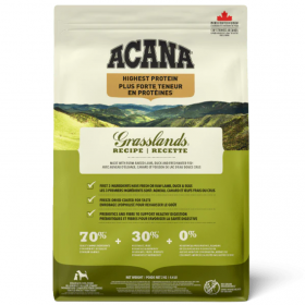 Суха храна за куче Acana Grasslands Агне, Патица и Щука 11.4кг. 