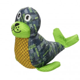 Кучешка играчка Flamingo Toy Siwi Seal текстилно тюленче за водни игри и гушкане