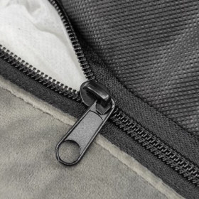 Луксозно, меко кучешко легло от велур CAZO Soft Bed Milan grey в сив цвят