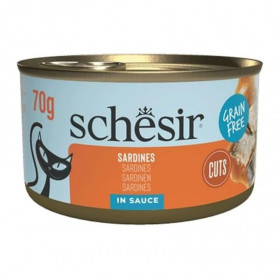 Консервирана храна за котки Schesir Grill Wholefood Sardines филе от сардини на скара