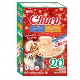 Кремообразни котешки лакомства Churu Holiday Box с риба тон и пилешко месо