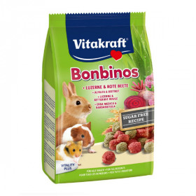Vitakraft Bonbinos - Бонбони люцерна и червено цвекло 40 гр.