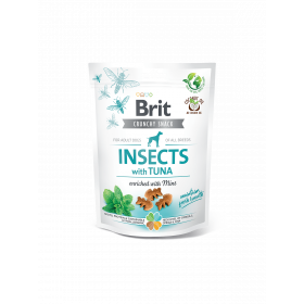 Brit Care Crunchy Cracker. Insects with Tuna enriched with Mint - лакомство за кучета с насекоми, риба тон и мента за свеж дъх