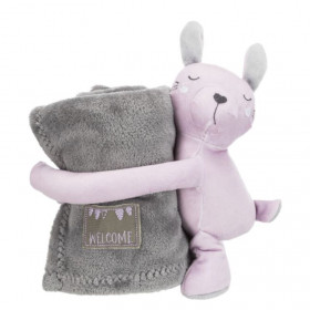 Меко одеялце с плюшено мече Trixie Junior cuddly set blanket подходящо за малки кученца