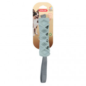 Кучешка играчка Zolux TPR Bone outdoor кокал от термопластична гума с място за лакомства в цвят Каки