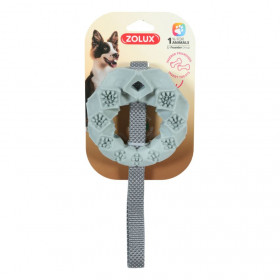 Кучешка играчка Zolux TPR Circle Outdoor ринг от термопластична гума в цвят каки