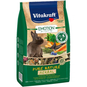 Vitakraft Emotion Pure Nature Herbal Храна за декоративни мини зайчета с билки 600гр.