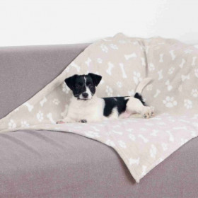 Меко одеяло за кучета Trixie Kenny blanket бежов цвят100x75 см. 