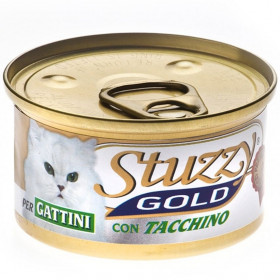 Консервирана храна за котенца Stuzzy Gold kitten - пуйка, 85 гр
