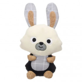 Плюшена играчка за кучета Flamingo Toy Koppo Rabbit бежово зайче