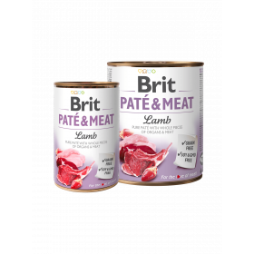 BRIT PATE & MEAT LAMB - консервирана кучешка храна с 26% агнешко месо