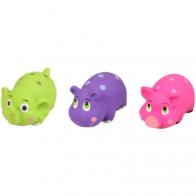 Латексова кучешка играчка Flamingo Toy Latex Pret Animal  слонче, хипопотамче или прасенце в различни цветове