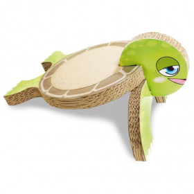 Картонена драскалка за котки Croci Olivia Turtle Scratching Post във формата на костенурка