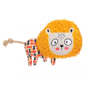 Кучешка играчка Flamingo  Saffia Lion with Rope лъвче с въже