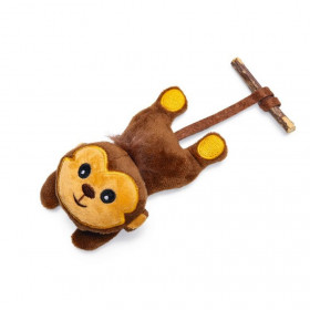 Плюшена котешка играчка Beeztees Jungle Matatabi Monkey маймунка с мататаби и котешка трева