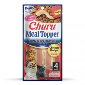 Кремообразен топер за суха храна за котки Inaba Cat Meal Topper Chicken Recipe с Пилешко месо 