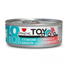 Консервирана храна за кучета от малки породи Disugual Toy Dog 18 Sturgeon and strawberry с 92% риба есетра и ягоди