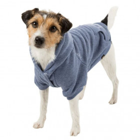 Мек, памучен кучешки суитшърт Trixie BE NORDIC Flensburg hoodie в син цвят