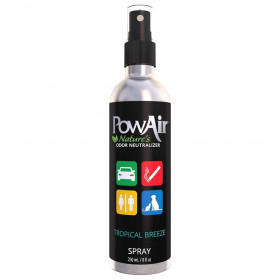 Спрей против упорити миризми PowAir Spray - odour removal Tropical breeze с натурални масла, безвреден за деца и домашни любимци 250 мл.