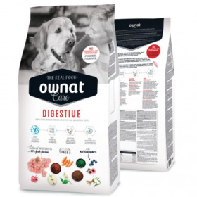 Профилактична храна за кучета Ownat Care Digestive БЕЗ ГЛУТЕН - за чувствителна храносмилателна система и храносмилателни смущения; разфасовка