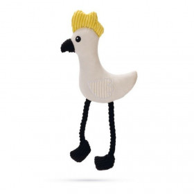 Плюшена играчка за кучета Beeztees Parrot Parki папагал с въжени крачета