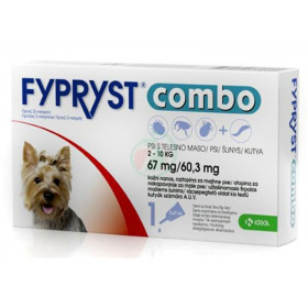 Fypryst combo 2 до 10 кг.- обезпаразитяващи пипети за кучета