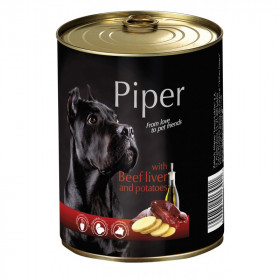 Piper adult консервирана храна за кучета с дроб и картофи