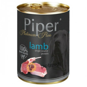  Здравословна консервирана храна за кучета Piper 400 гр. - 100% чисто агнешко месо