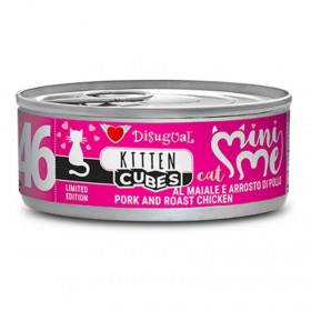 Консервирана храна за подрастващи котки Disugual Mini me 46 Kitten със свинско и печено пилешко месо