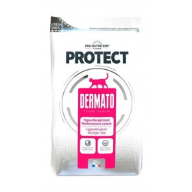 Flatazor Protect Dermato- Пълноценна хипоалергенна храна за котки с храносмилателни проблеми, дерматологични и алергични заболявания