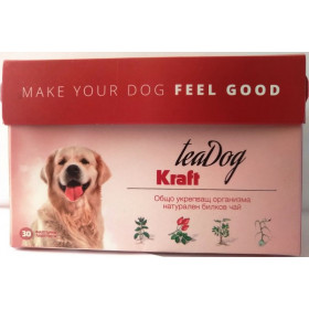 Herbacon Чай за куче Kraft Tea Dog - за укрепване на естествената защита и имунната система. 30 пакетчета
