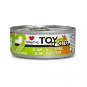 Консервирана храна за кучета от малки породи Disugual Toy Dog 12 Quail and pear с 92% пъдпъдък и круша
