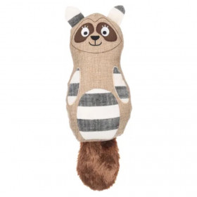 Кучешка играчка Flamingo Toy Wigri Racoon Beige миещо мече