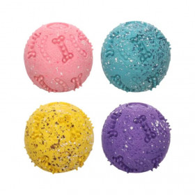 Латексова кучешка играчка Flamingo Freckles Ball топка със звук в различни цветове