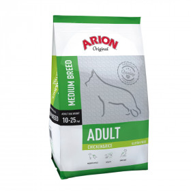 Arion medium adult chicken&rice - суха храна за кучета от средни породи с пиле и ориз