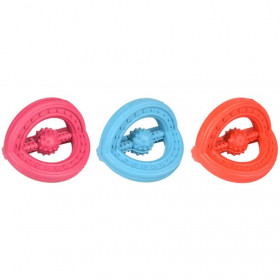 Гумена играчка Flamingo Toy Ruffus Tri-ring  за дъвчене за куче