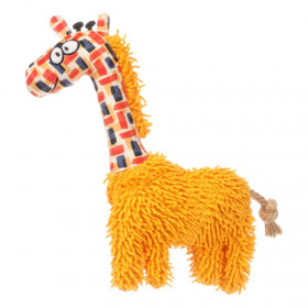 Кучешка играчка Flamingo Toy Saffia Giraffe with Rope жираф с въже