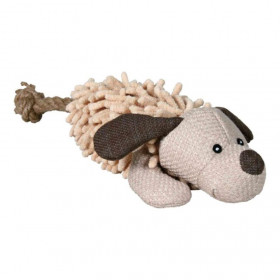 Плюшена играчка за кучета Trixie Dog with rope куче със звук и въже за дърпане