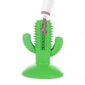 Дентална кучешка играчка Flamingo Dental rubber toy гумен кактус 