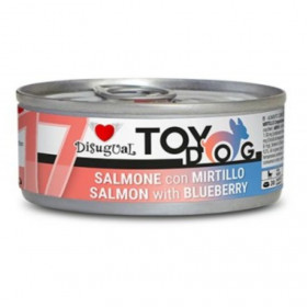 Консервирана храна за кучета от малки породи Disugual Toy Dog 17 Salmon and blueberry с 92% сьомга и боровинки