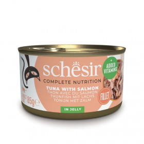 Консервирана храна за котки Schesir C&B Wet Cat Tuna salmon риба тон и сьомга в желе